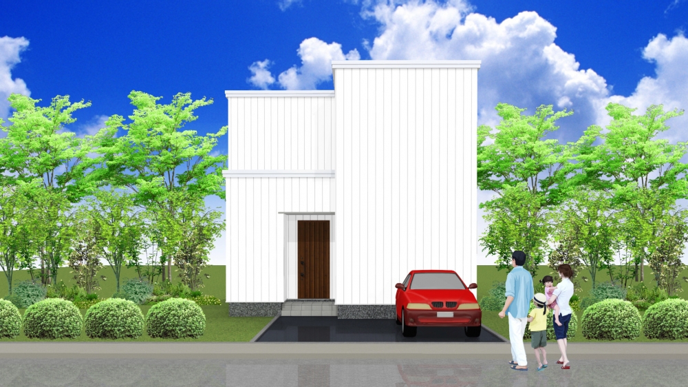 PLAN 4 - 広々LDKに4.5帖の洋室。 階段横に吹抜けを造り開放的で明るいスペースに。 間口が狭くても配置できる使いやすい4LDKです。 - -